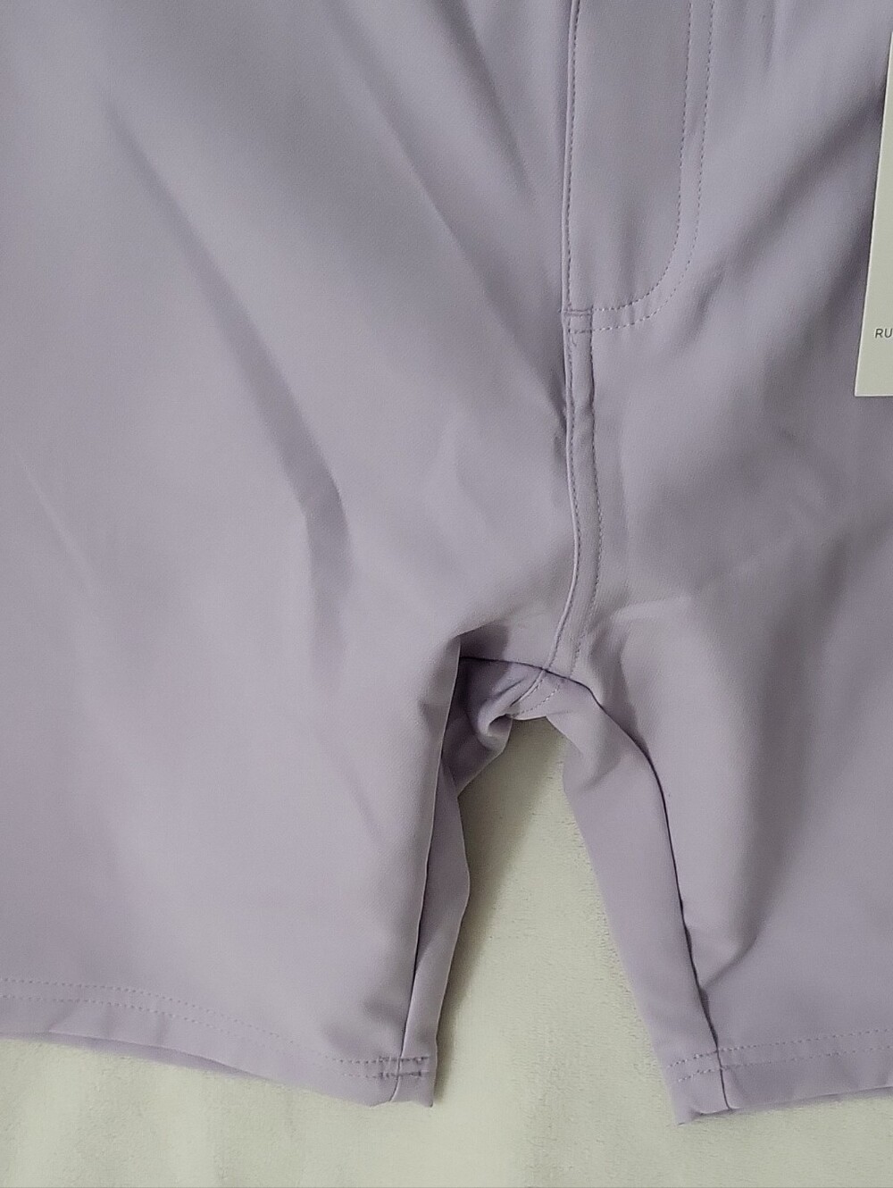 Rugby University Tech Shorts Purple 9" Inseam 2-Way Stretch Easy Care size 38 - Picture 8 of 16